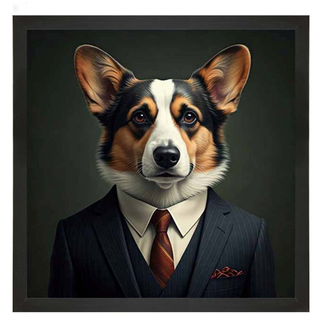 AN2296 Dog Wearing Suit