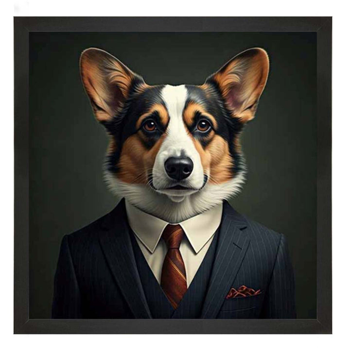 AN2296 Dog Wearing Suit
