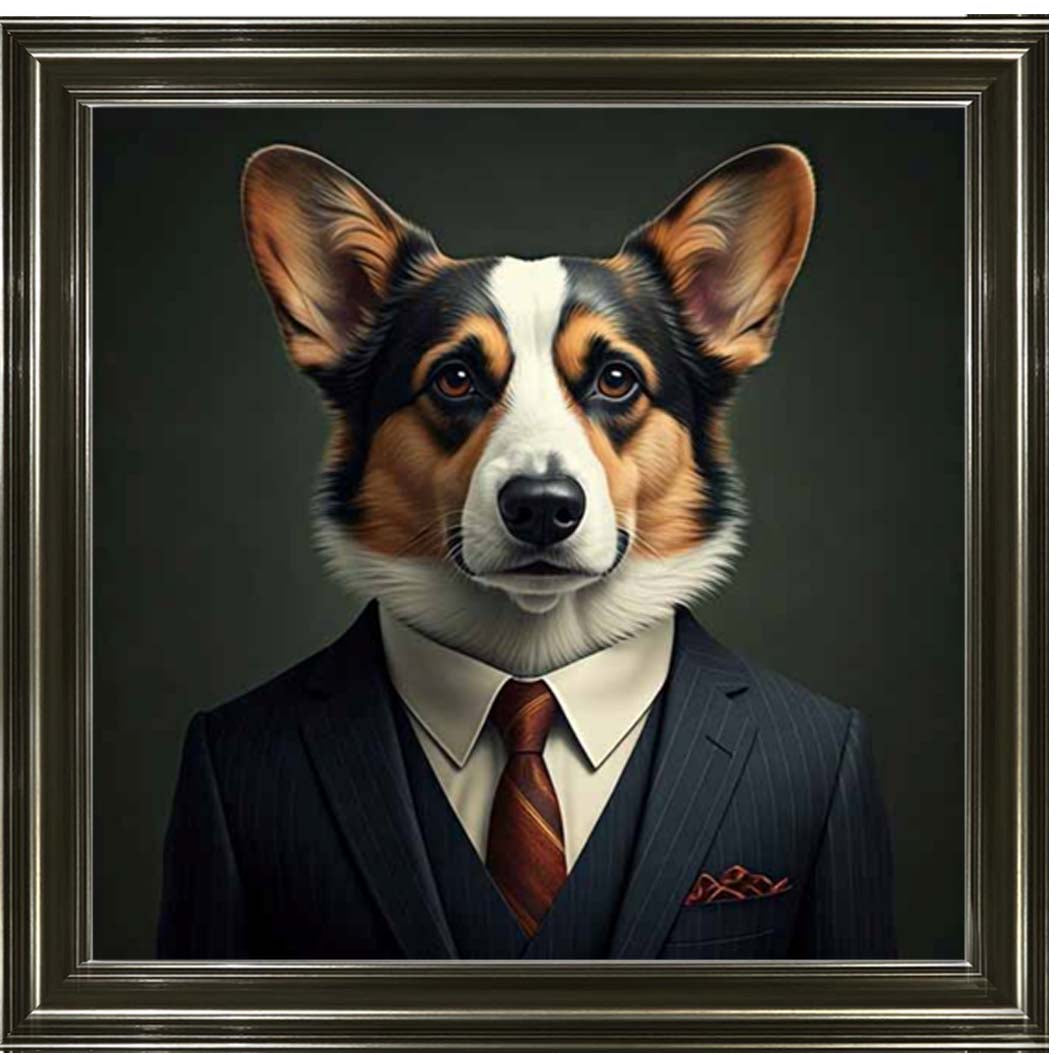 AN2296 Dog Wearing Suit