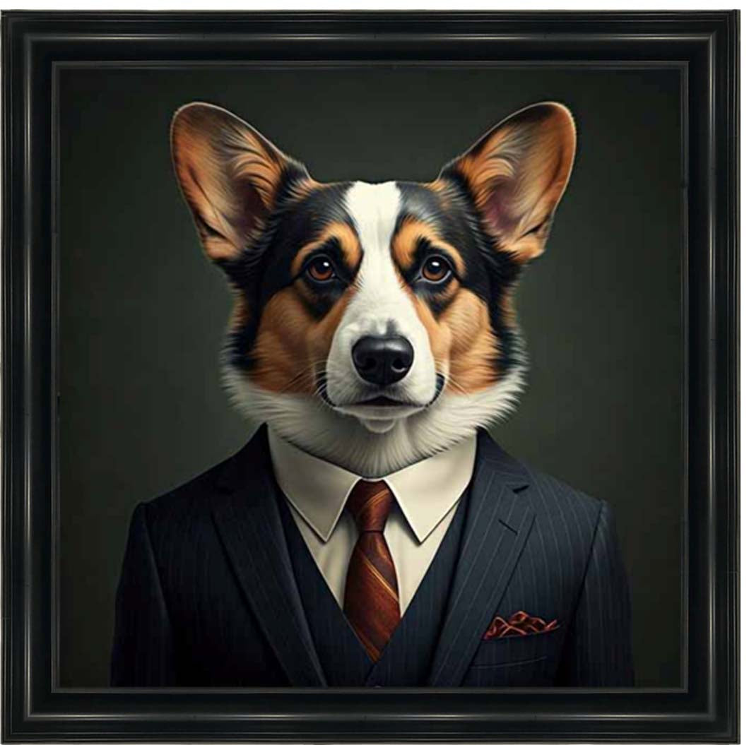 AN2296 Dog Wearing Suit