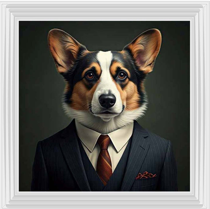 AN2296 Dog Wearing Suit