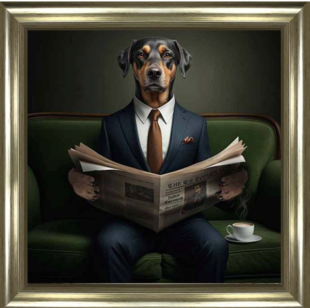 AN2299 Dachshund Reading Paper