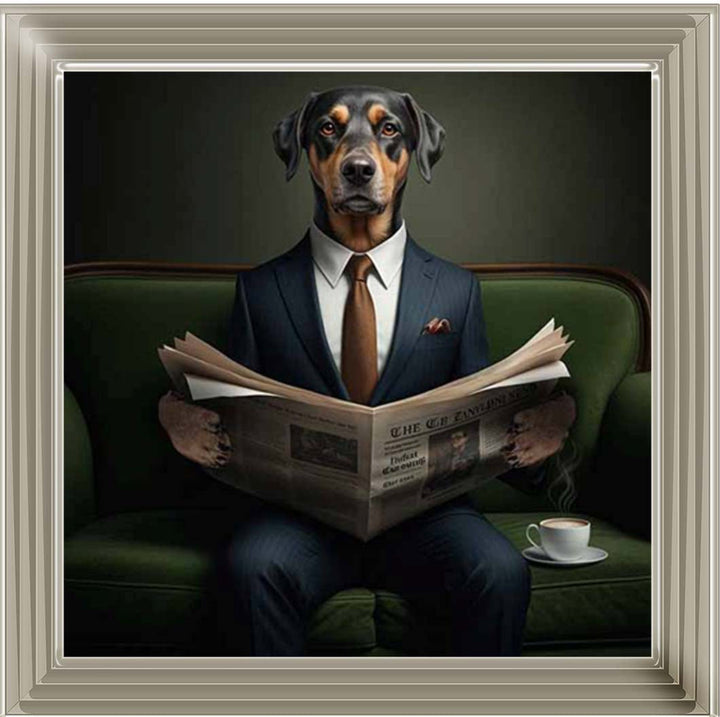 AN2299 Dachshund Reading Paper