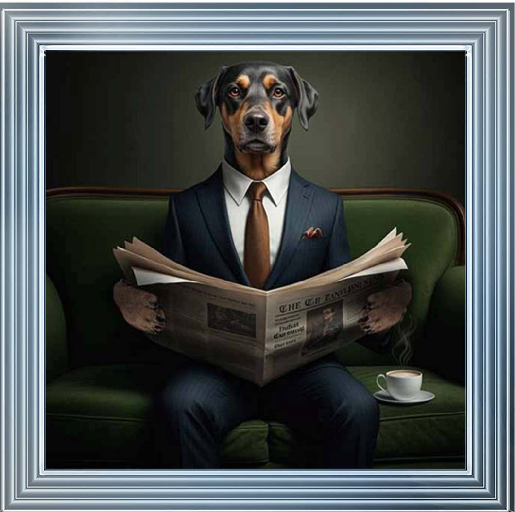 AN2299 Dachshund Reading Paper