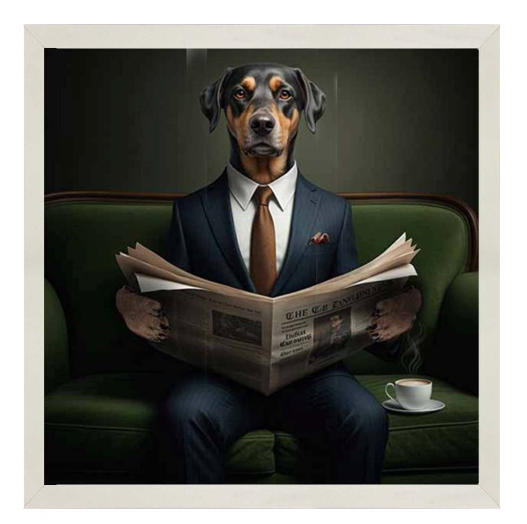 AN2299 Dachshund Reading Paper