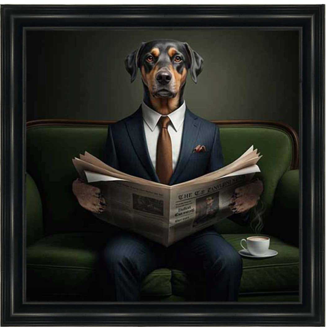 AN2299 Dachshund Reading Paper