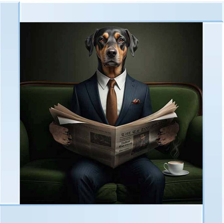 AN2299 Dachshund Reading Paper