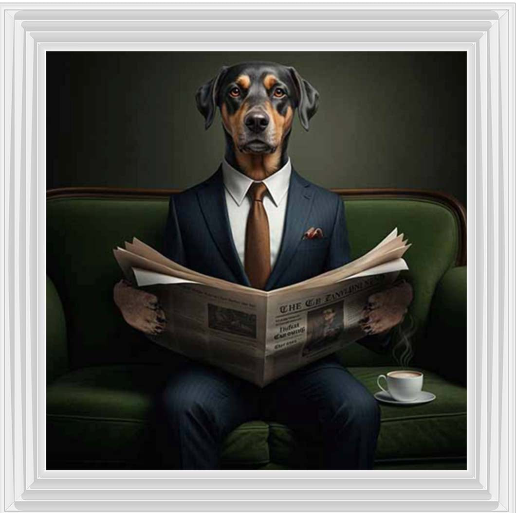 AN2299 Dachshund Reading Paper