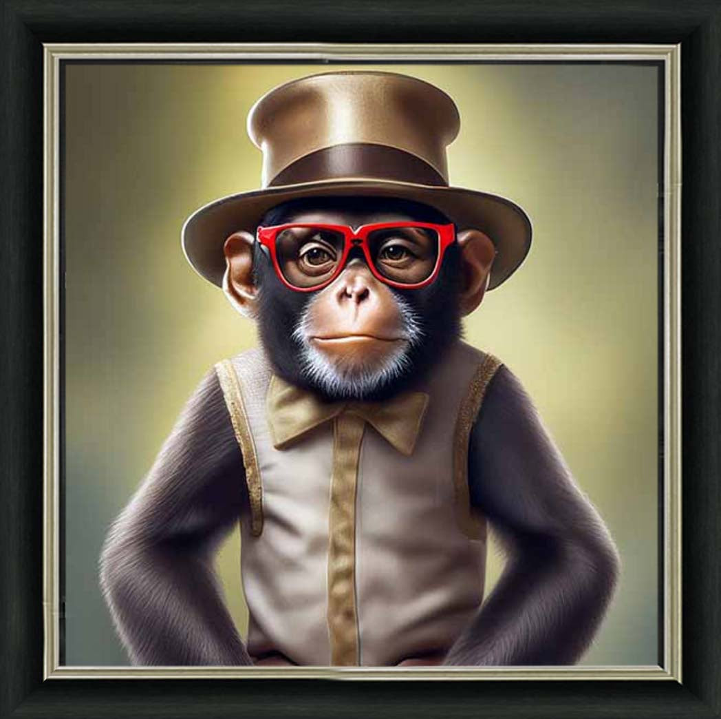 AN2309 Chimp with Glasses