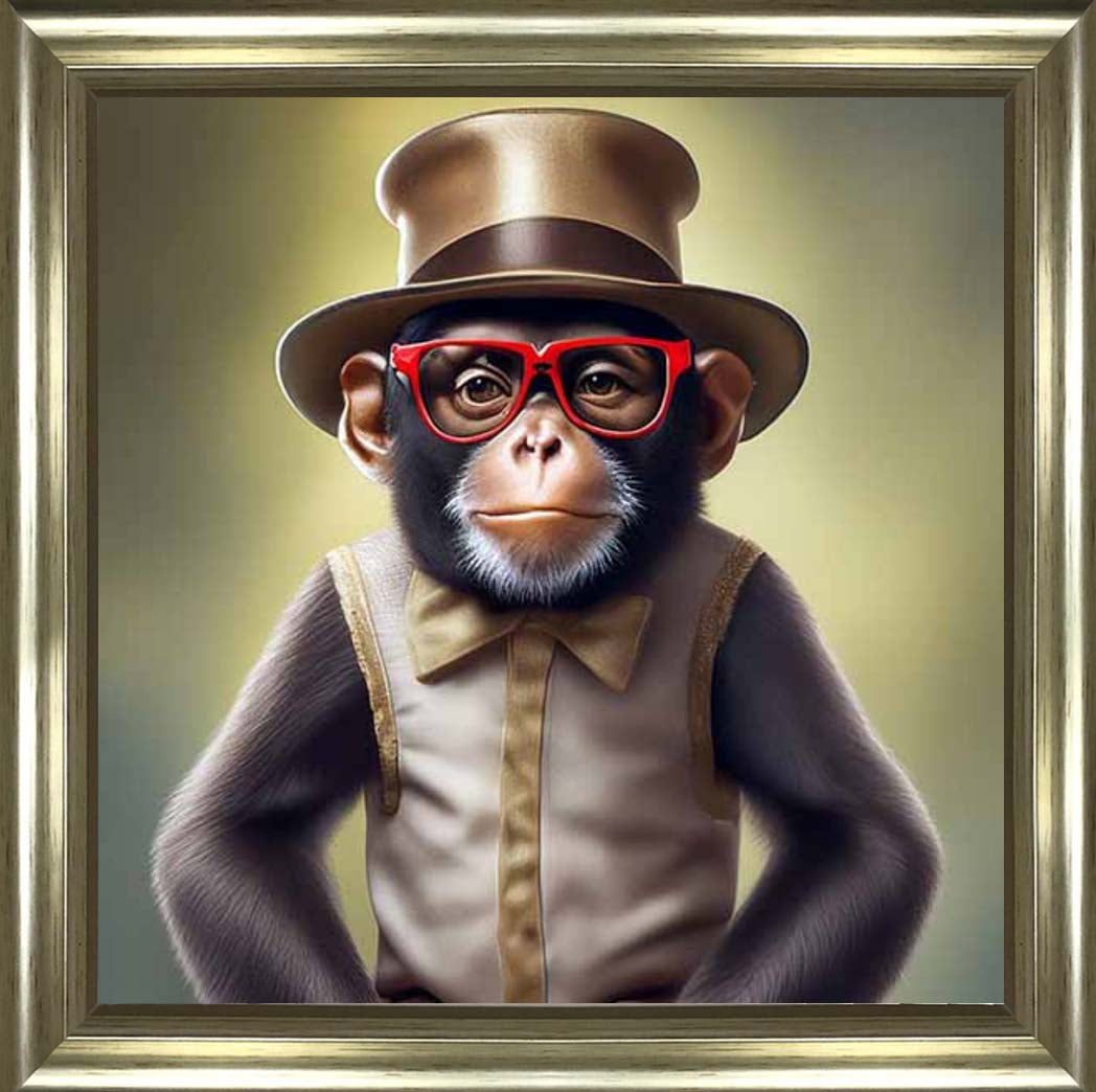 AN2309 Chimp with Glasses