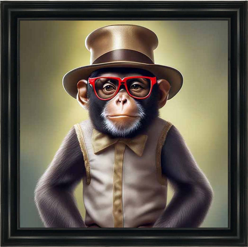 AN2309 Chimp with Glasses