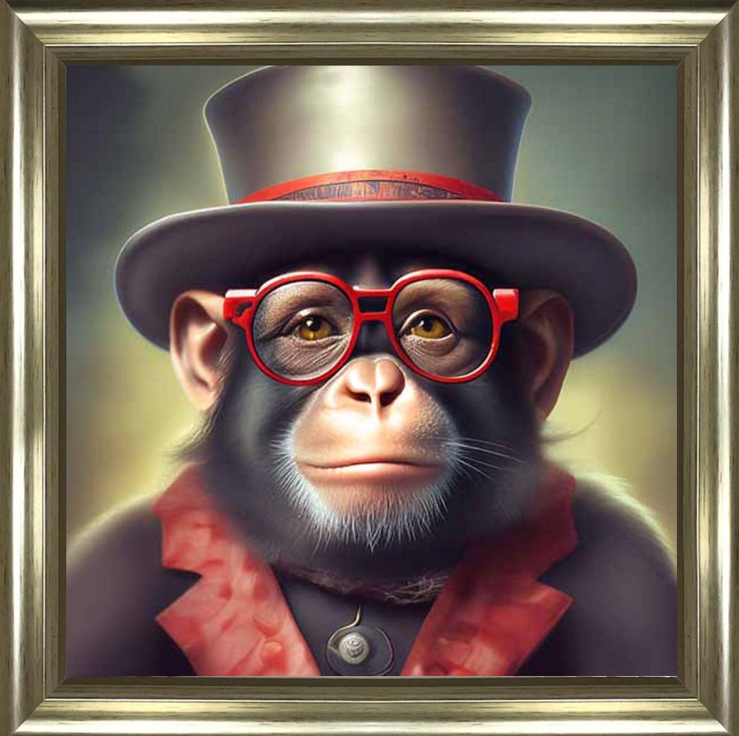 AN2313 Monkey With Glasses
