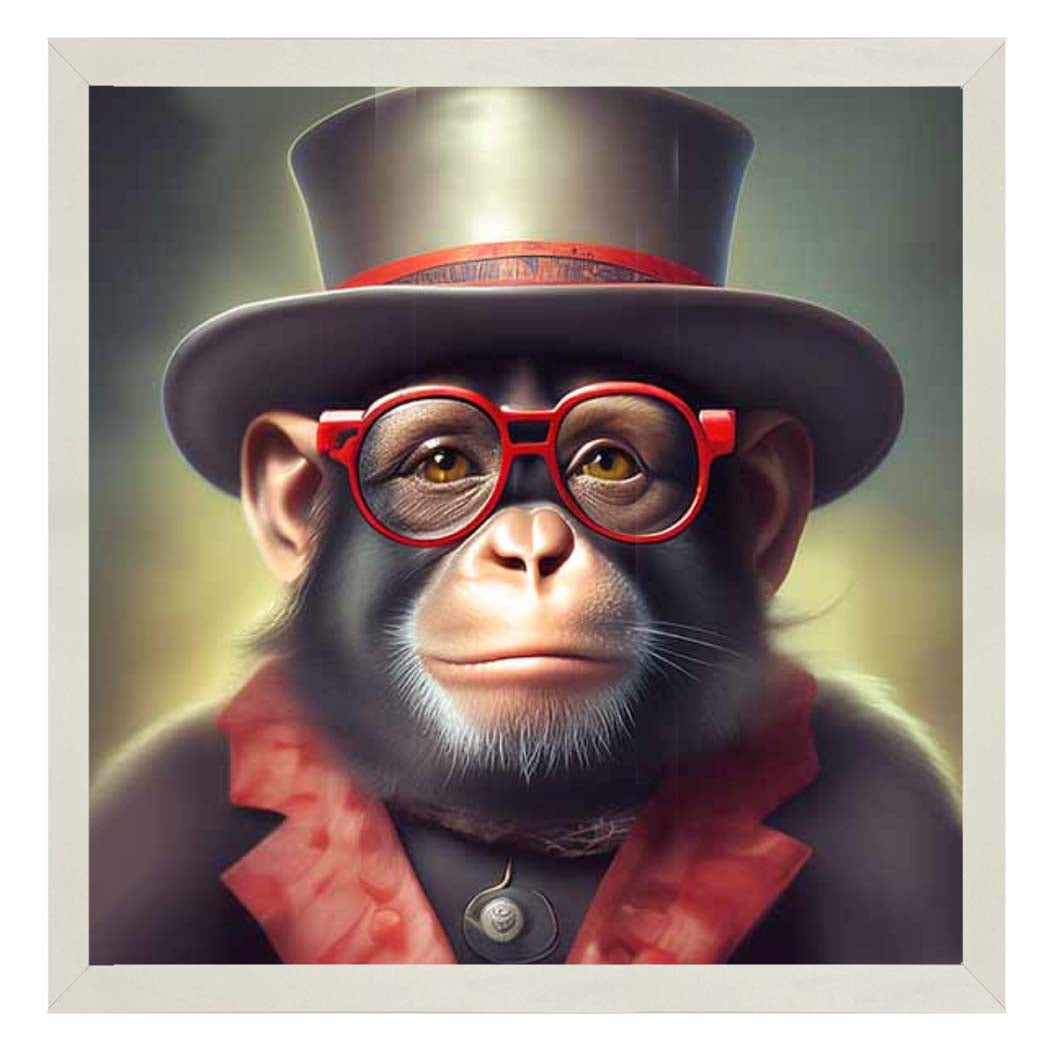 AN2313 Monkey With Glasses
