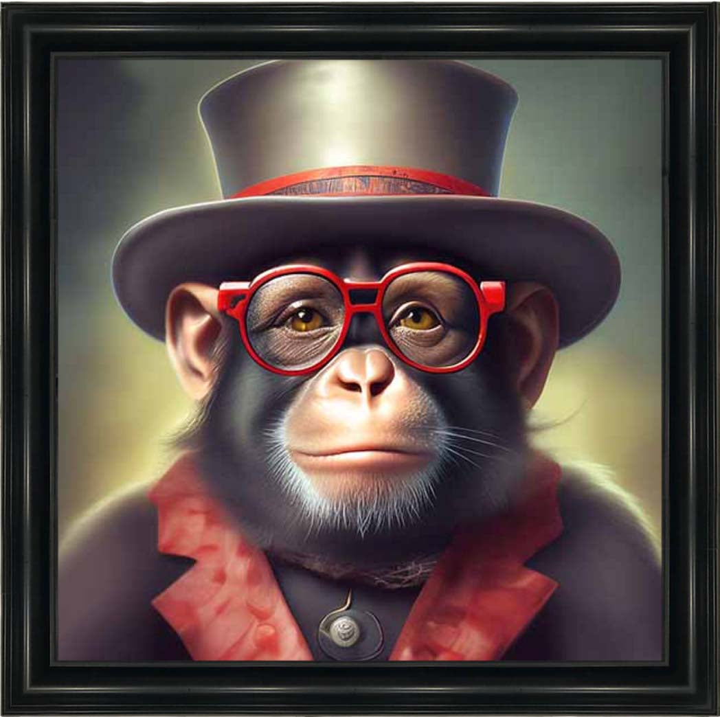 AN2313 Monkey With Glasses