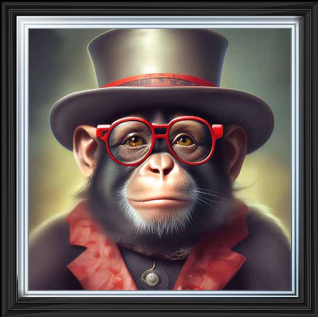 AN2313 Monkey With Glasses