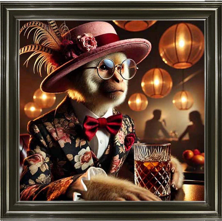 AN2325 Monkey Drinking Wine ||