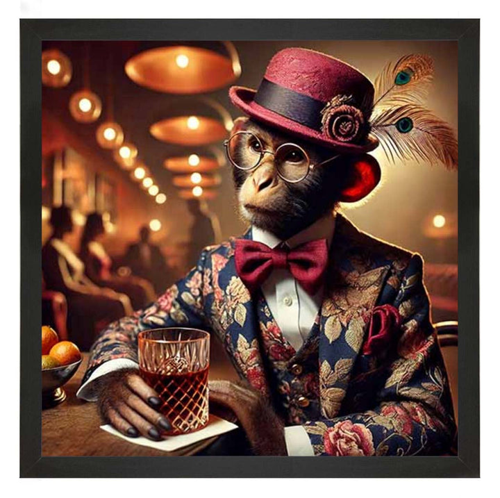 AN2326  Chimpanzee Drinking Wine ||