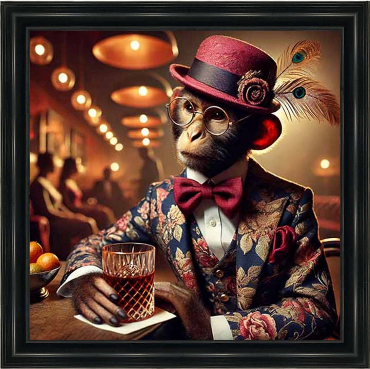 AN2326  Chimpanzee Drinking Wine ||