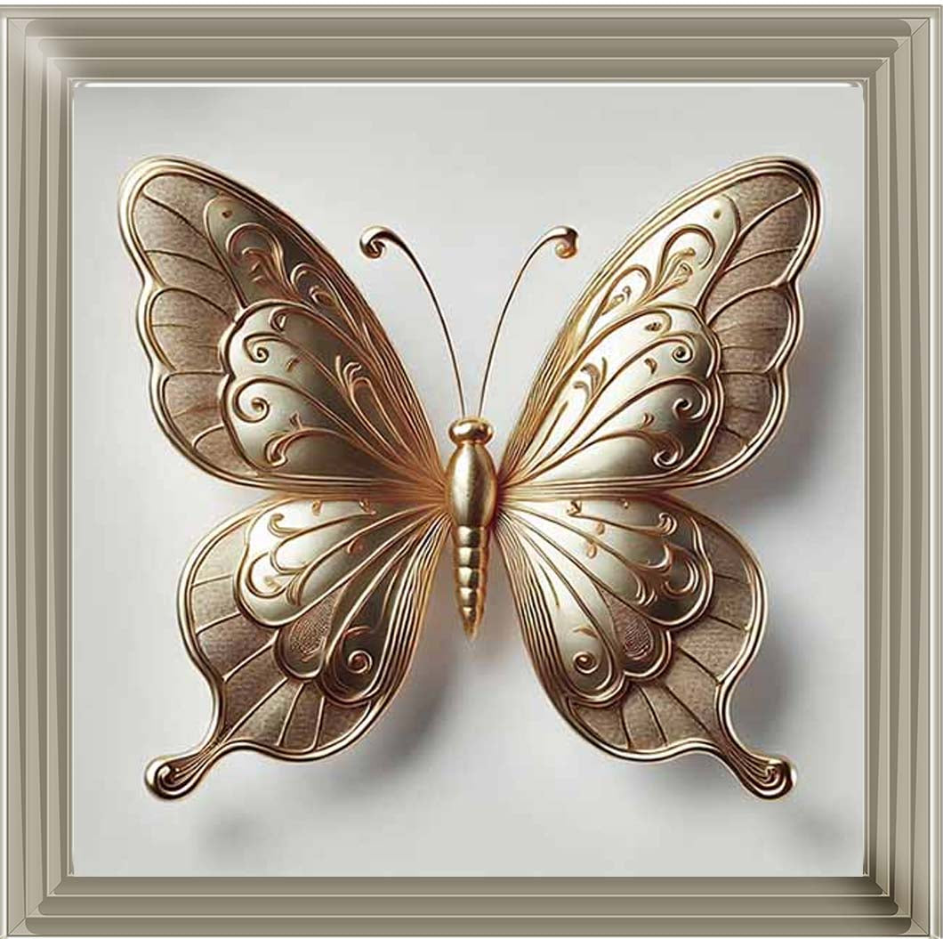 AN2412-GD Gold Butterfly