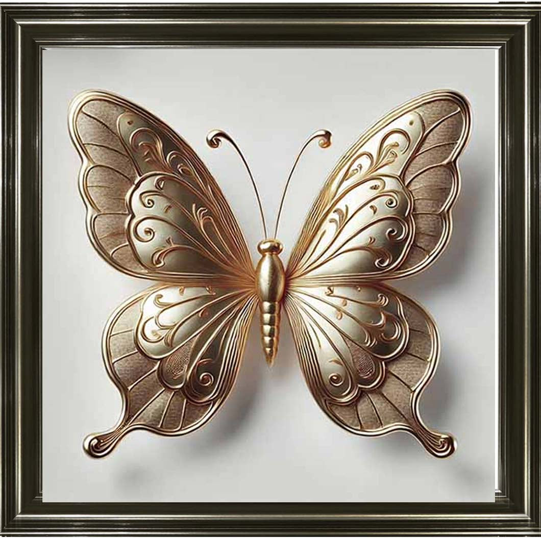 AN2412-GD Gold Butterfly