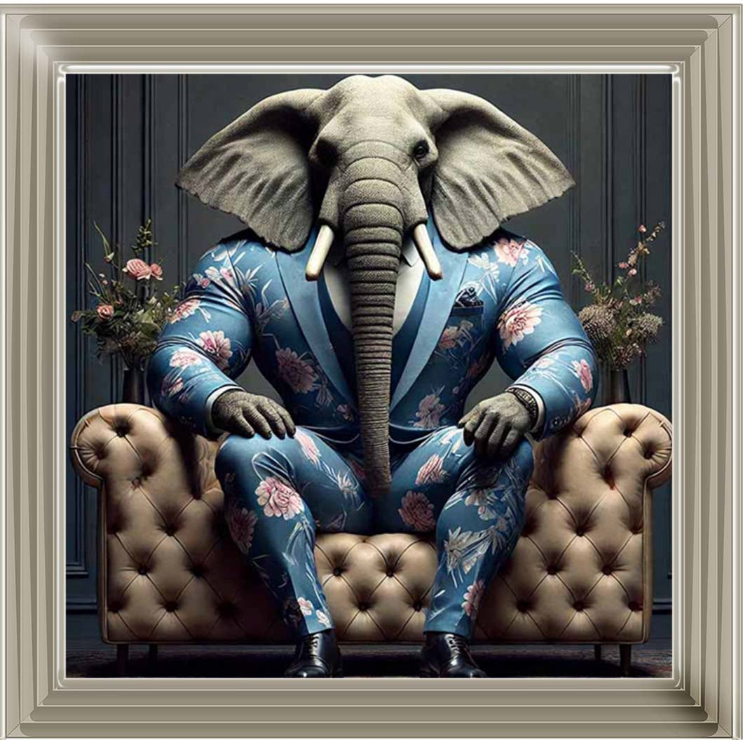 AN2429 MR Elephant Blue Suit