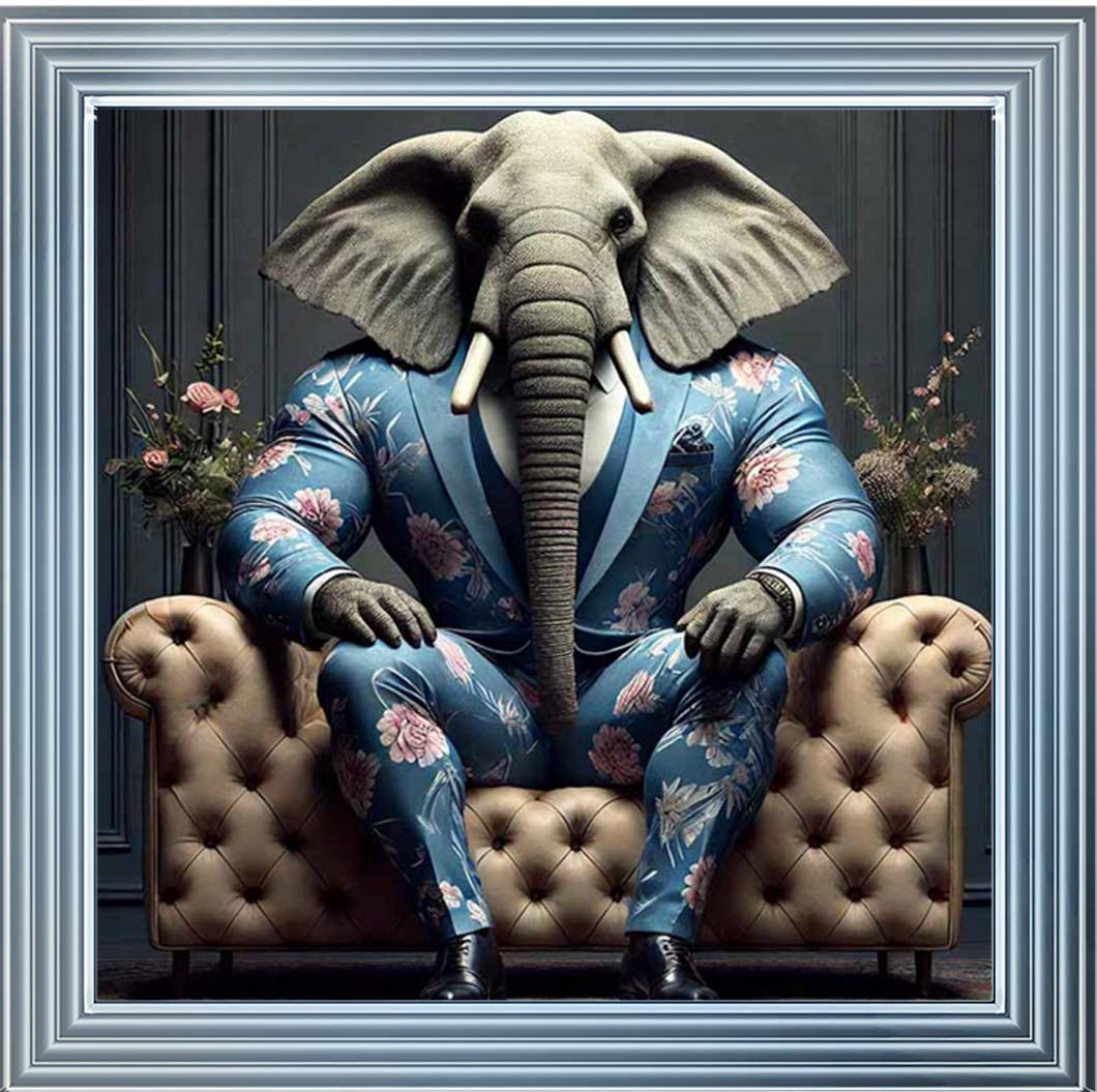 AN2429 MR Elephant Blue Suit