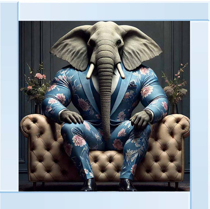AN2429 MR Elephant Blue Suit