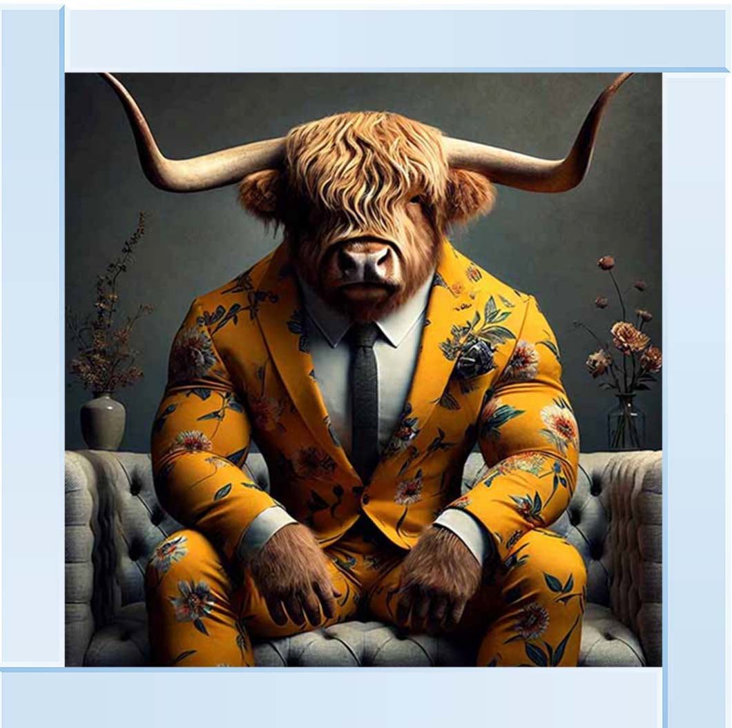 AN2435 Boss Highland cow