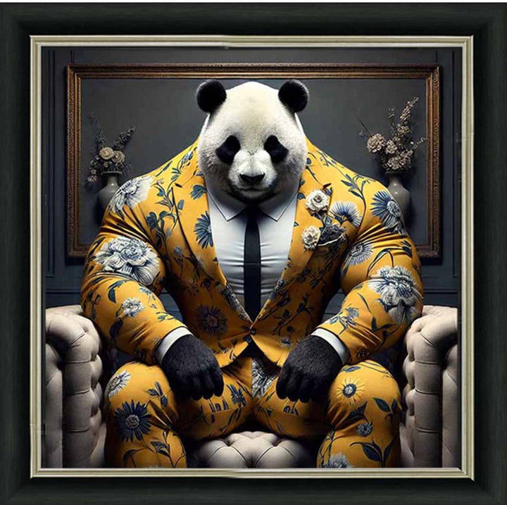 AN2436 Panda Boss In Yellow Suit