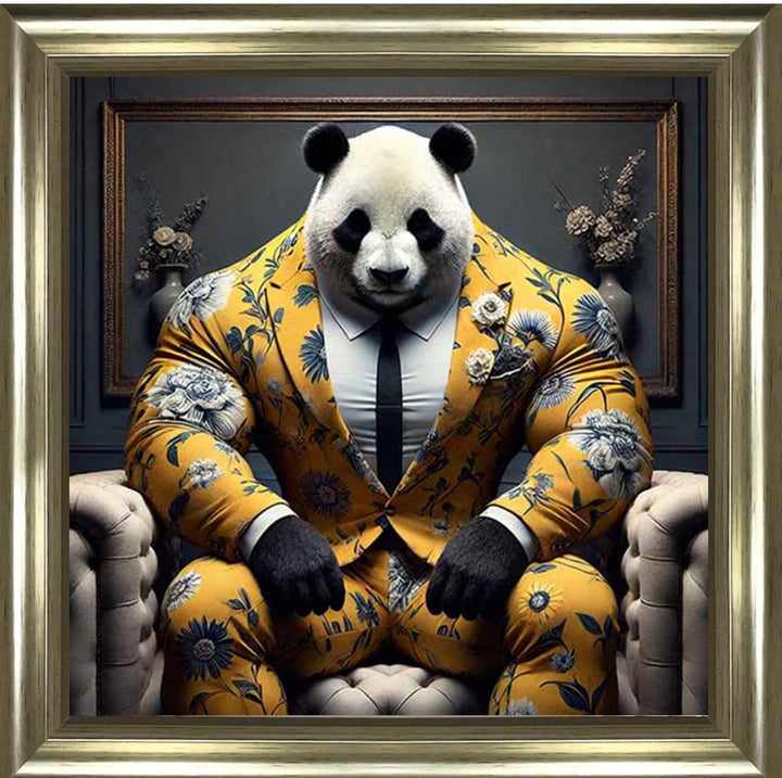 AN2436 Panda Boss In Yellow Suit
