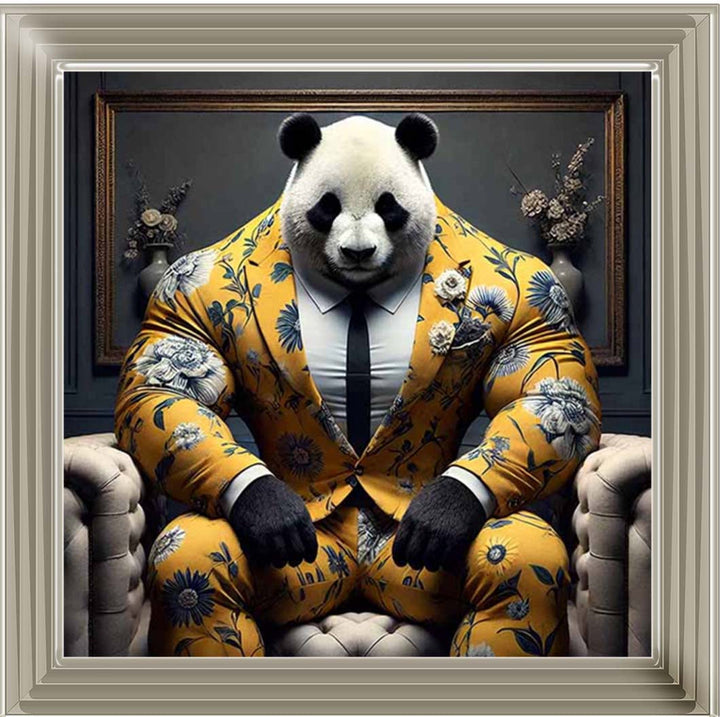 AN2436 Panda Boss In Yellow Suit