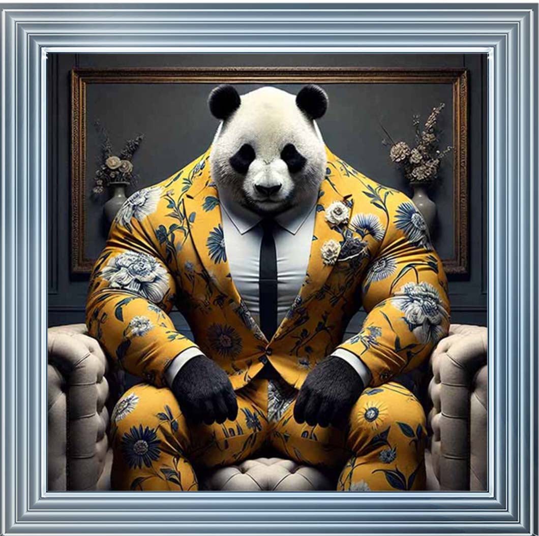 AN2436 Panda Boss In Yellow Suit