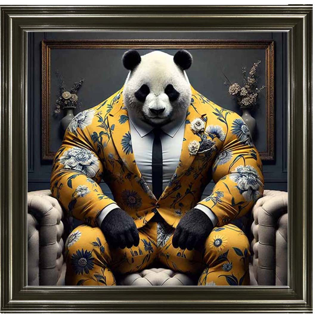 AN2436 Panda Boss In Yellow Suit