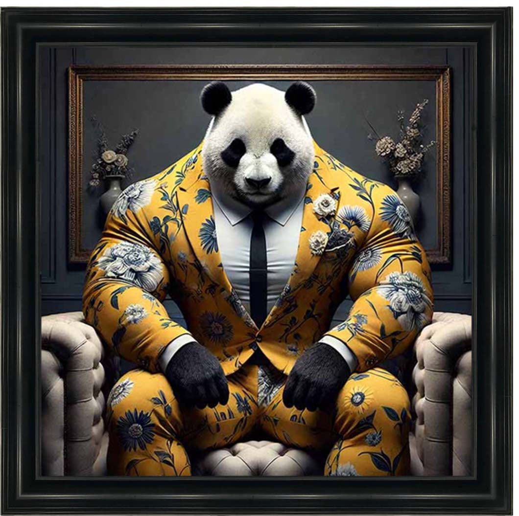 AN2436 Panda Boss In Yellow Suit