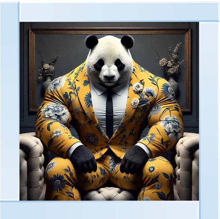 AN2436 Panda Boss In Yellow Suit