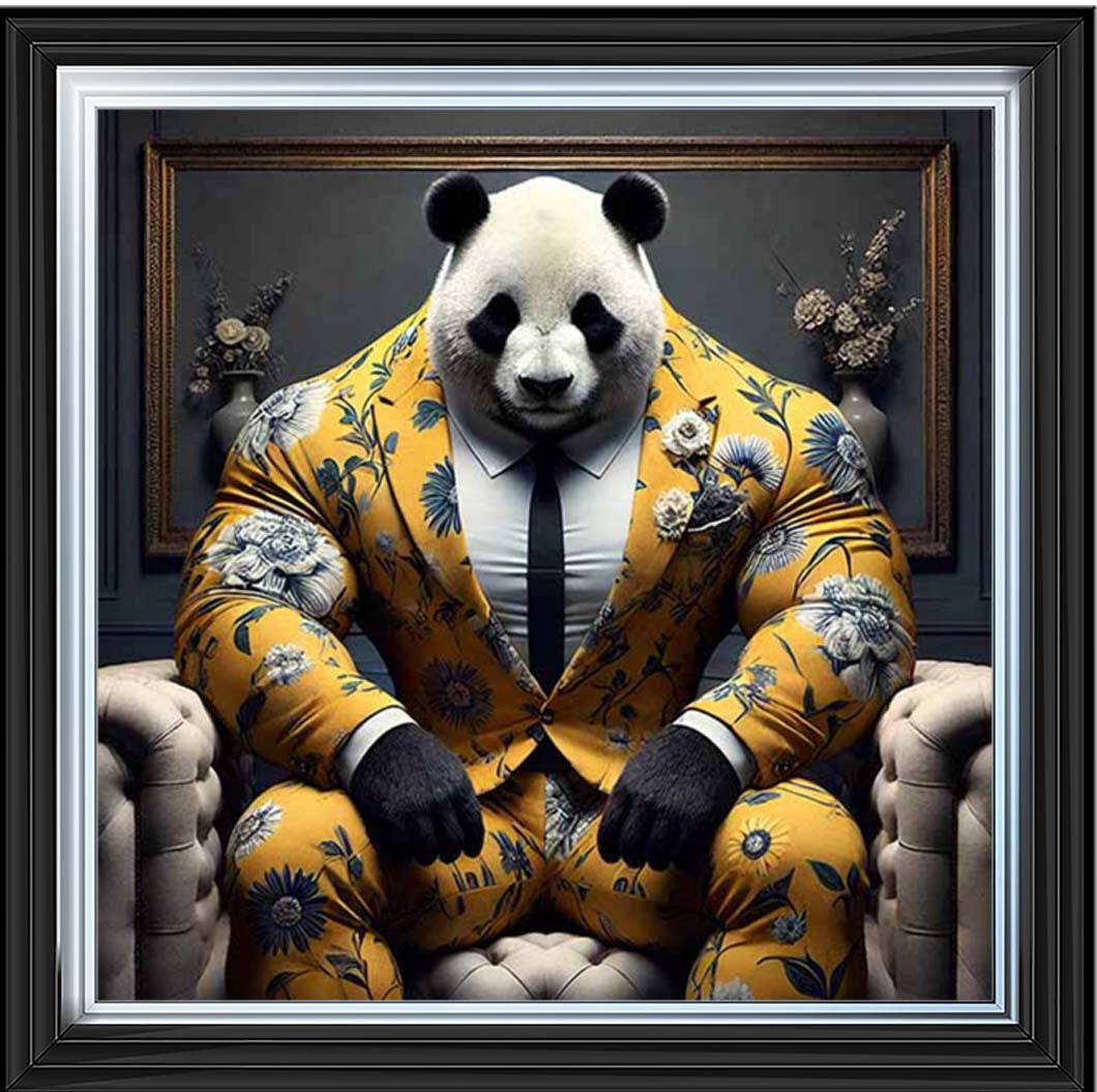 AN2436 Panda Boss In Yellow Suit