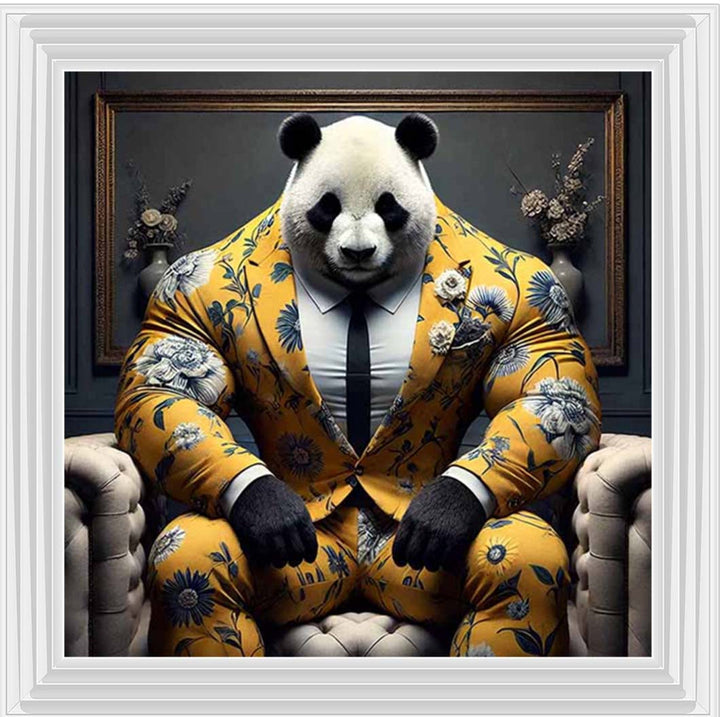 AN2436 Panda Boss In Yellow Suit