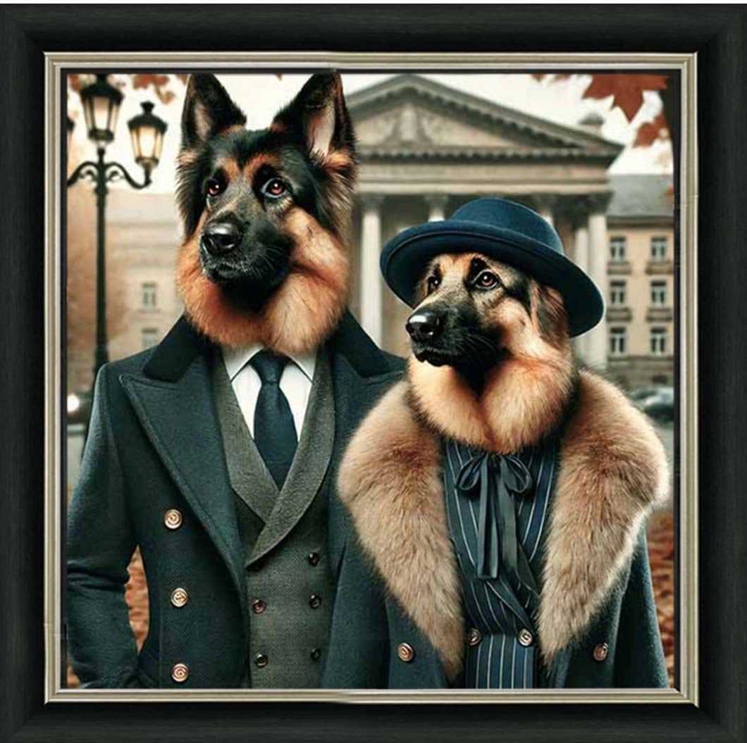 AN2463 Mr & Mrs German Shepherd