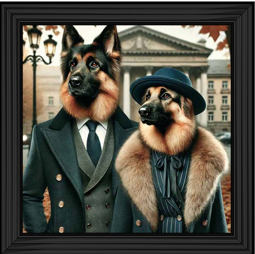 AN2463 Mr & Mrs German Shepherd