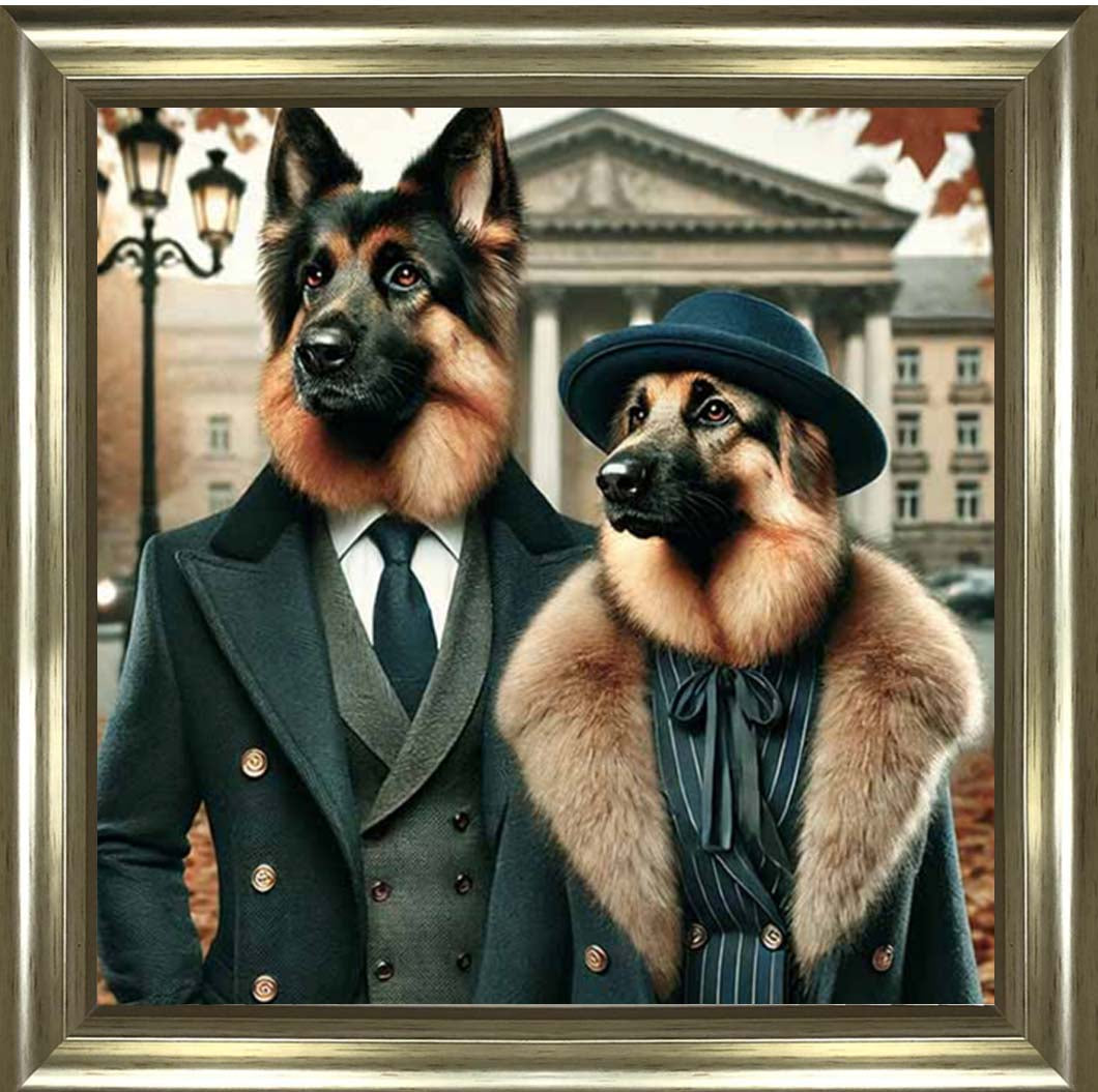 AN2463 Mr & Mrs German Shepherd