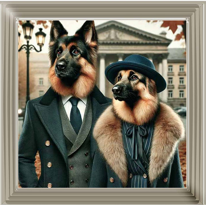AN2463 Mr & Mrs German Shepherd