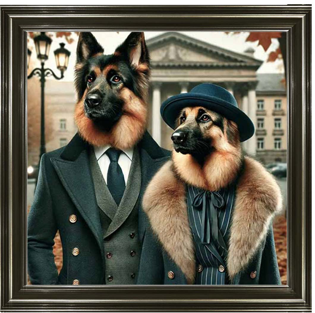 AN2463 Mr & Mrs German Shepherd