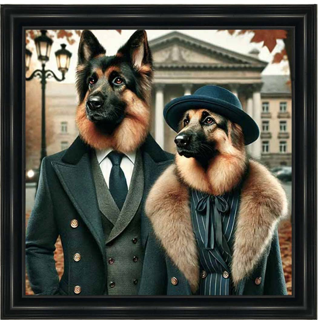 AN2463 Mr & Mrs German Shepherd