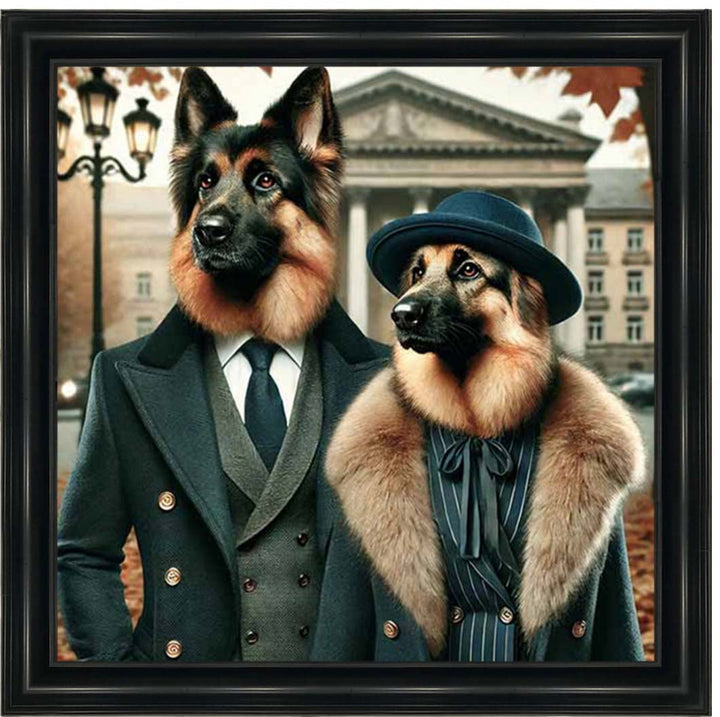 AN2463 Mr & Mrs German Shepherd