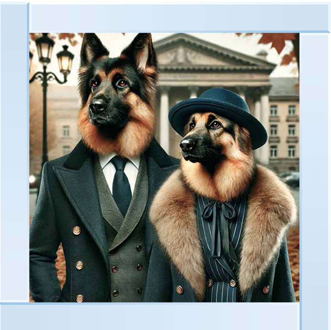AN2463 Mr & Mrs German Shepherd