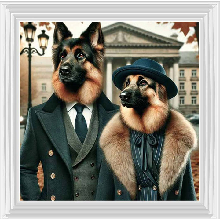 AN2463 Mr & Mrs German Shepherd