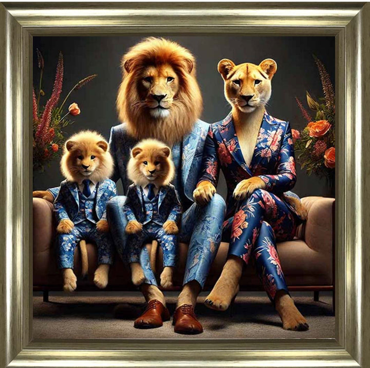 AN2464 Lion Family in Suit