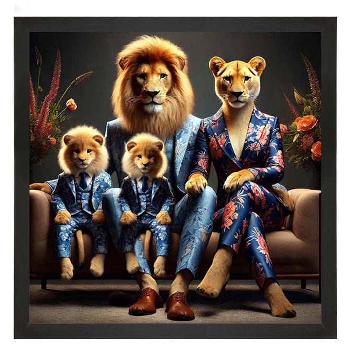 AN2464 Lion Family in Suit