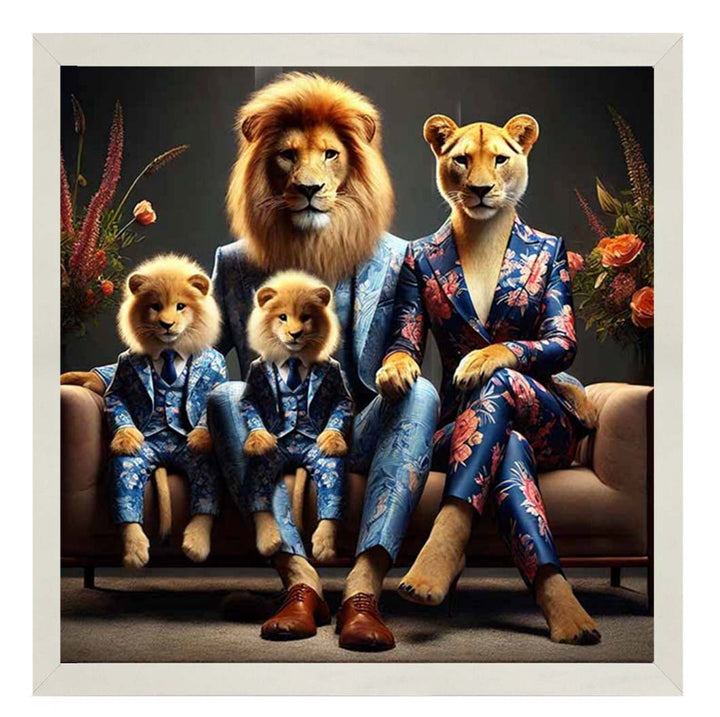 AN2464 Lion Family in Suit