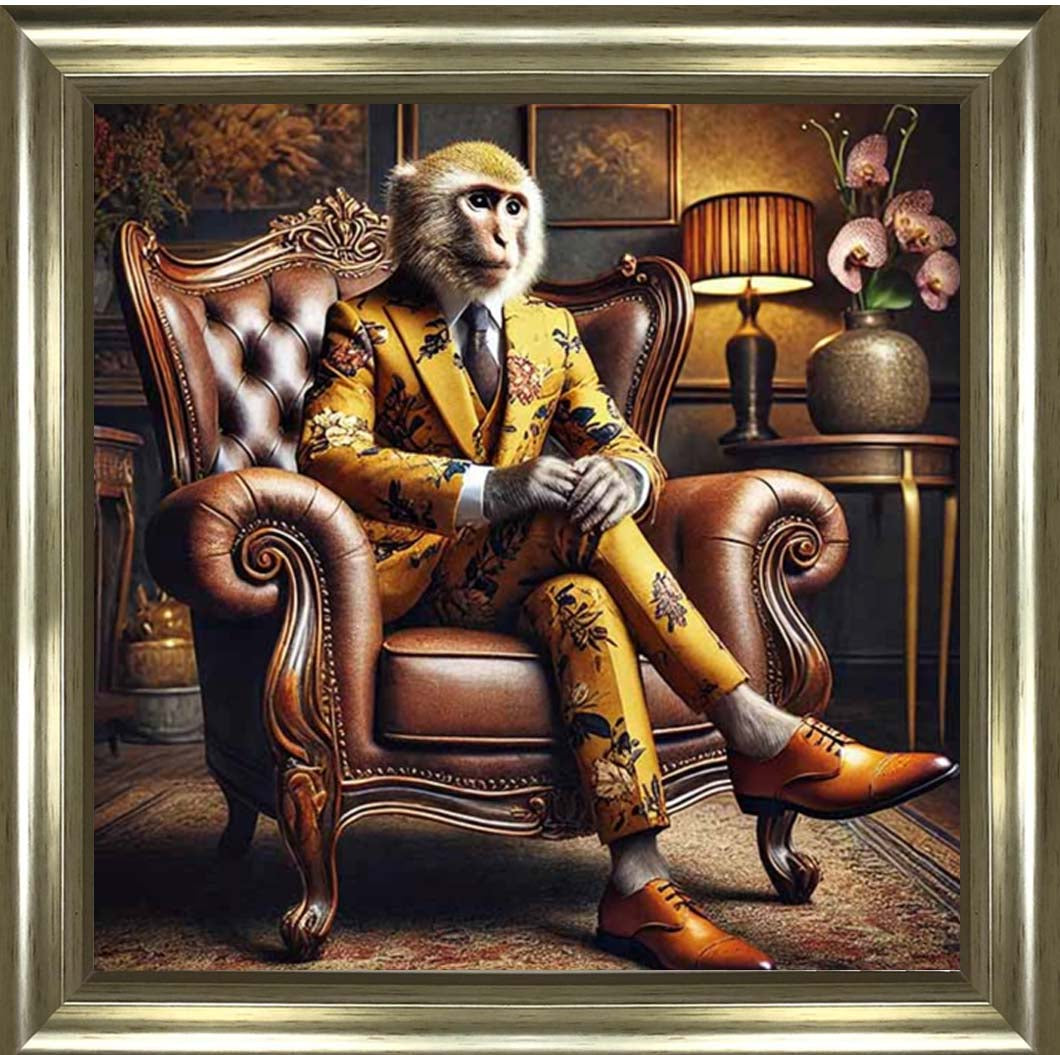 AN2470 Monker in Floral Suit